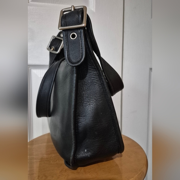 Coach Legacy Bag 9966 Nickel Hardware Vintage Black Leather Shoulder Bag - Picture 4 of 16